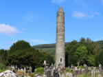 Round Tower and graveyard, Glendalough