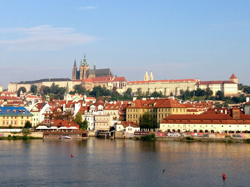 The massive Prague Castle is the world's largest.