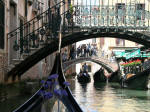Gondolas on a Venice canal